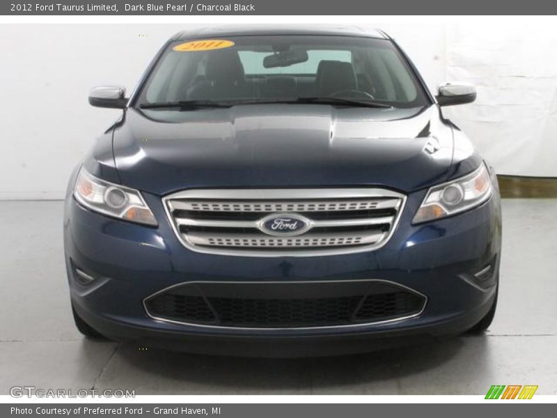 Dark Blue Pearl / Charcoal Black 2012 Ford Taurus Limited
