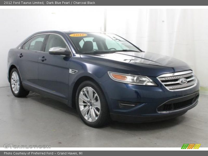 Dark Blue Pearl / Charcoal Black 2012 Ford Taurus Limited