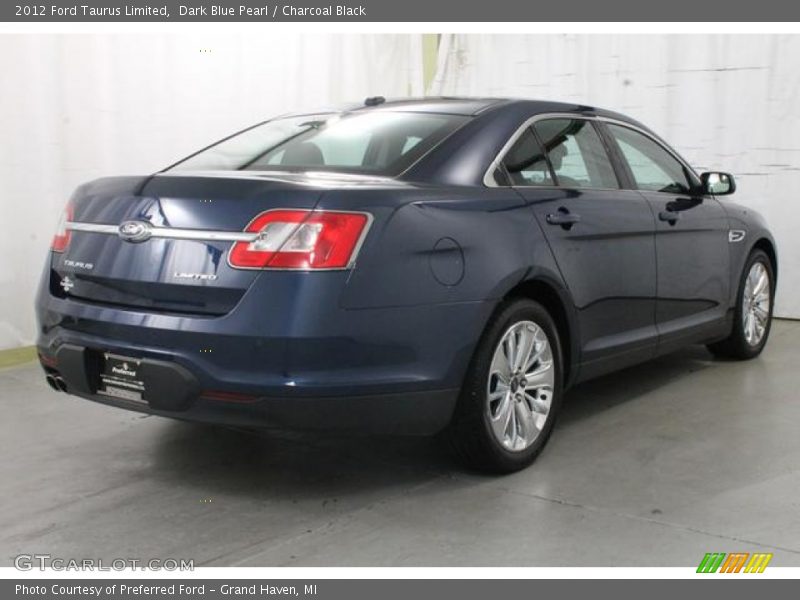 Dark Blue Pearl / Charcoal Black 2012 Ford Taurus Limited