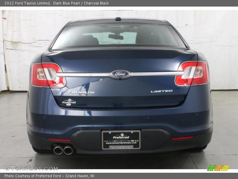 Dark Blue Pearl / Charcoal Black 2012 Ford Taurus Limited