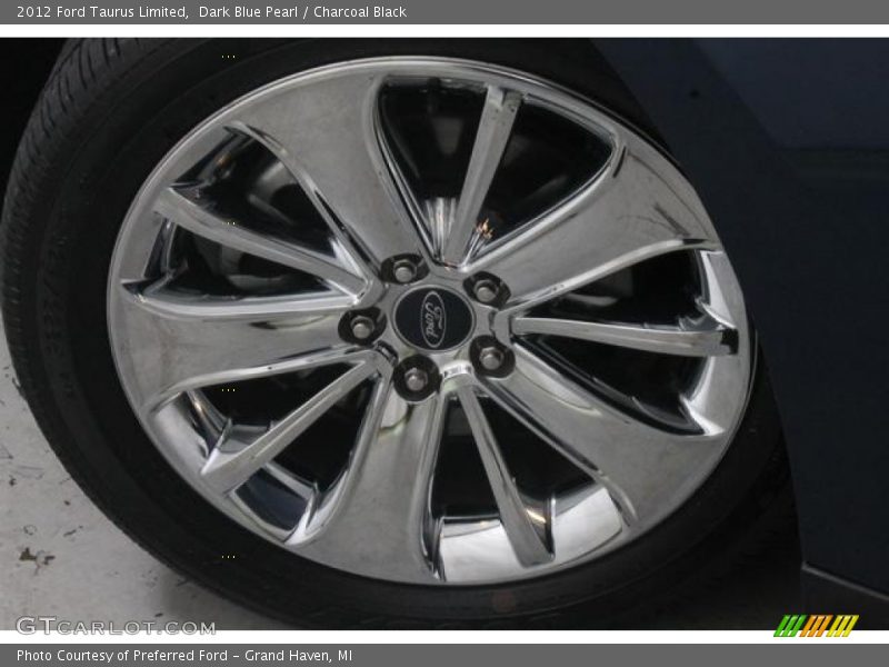 Dark Blue Pearl / Charcoal Black 2012 Ford Taurus Limited
