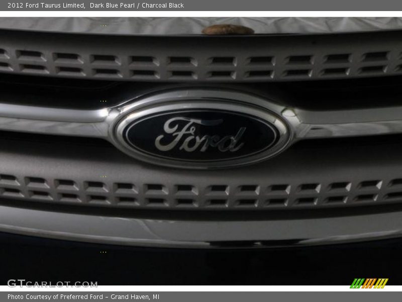 Dark Blue Pearl / Charcoal Black 2012 Ford Taurus Limited