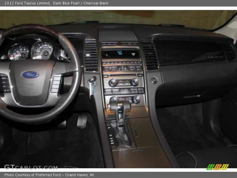 Dark Blue Pearl / Charcoal Black 2012 Ford Taurus Limited