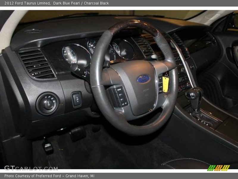 Dark Blue Pearl / Charcoal Black 2012 Ford Taurus Limited