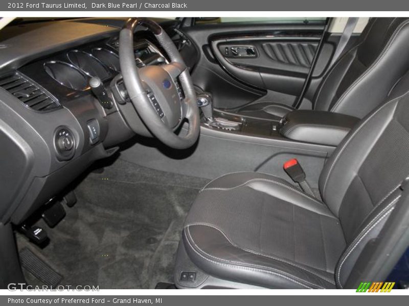 Dark Blue Pearl / Charcoal Black 2012 Ford Taurus Limited