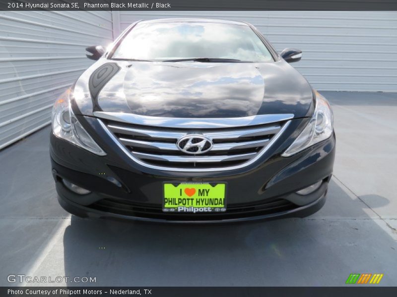 Phantom Black Metallic / Black 2014 Hyundai Sonata SE