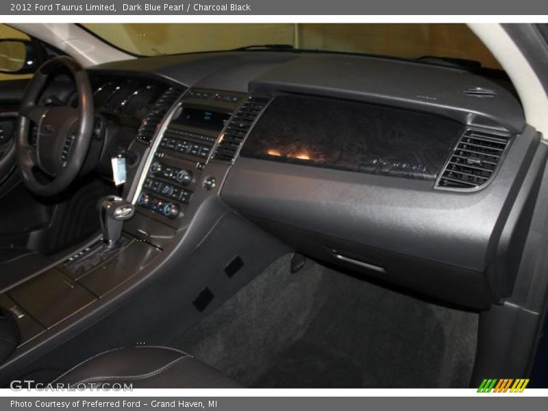 Dark Blue Pearl / Charcoal Black 2012 Ford Taurus Limited