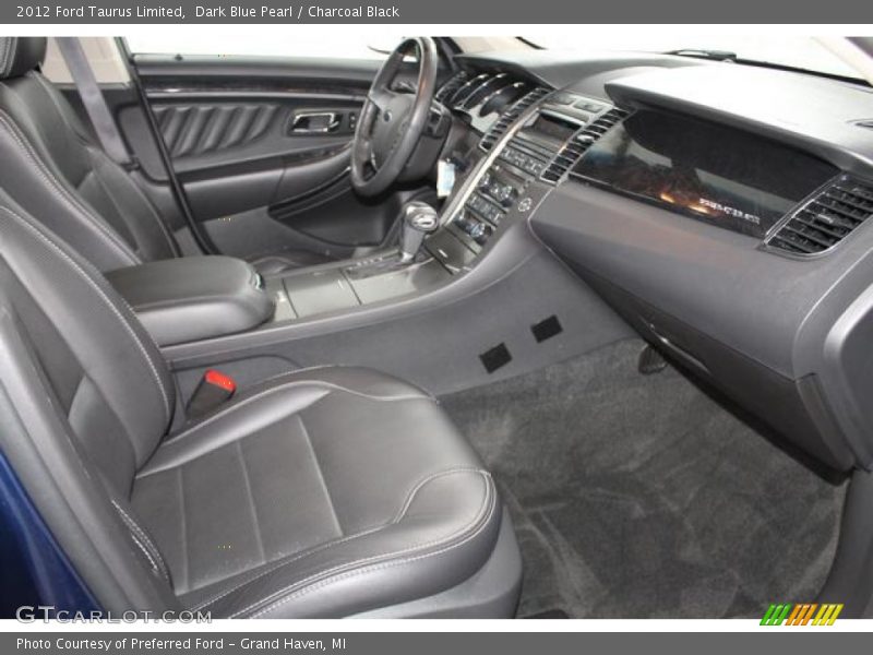 Dark Blue Pearl / Charcoal Black 2012 Ford Taurus Limited