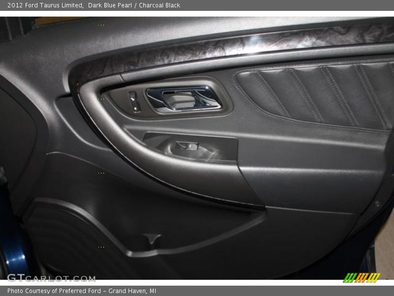 Dark Blue Pearl / Charcoal Black 2012 Ford Taurus Limited