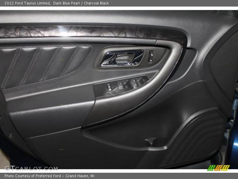 Dark Blue Pearl / Charcoal Black 2012 Ford Taurus Limited