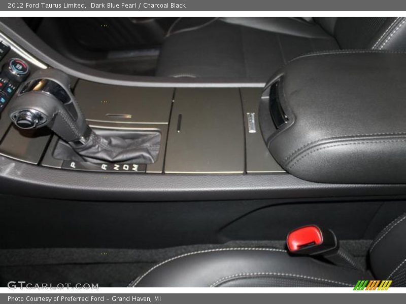 Dark Blue Pearl / Charcoal Black 2012 Ford Taurus Limited