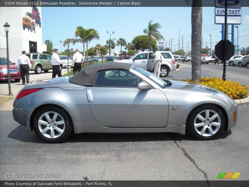 Silverstone Metallic / Carbon Black 2004 Nissan 350Z Enthusiast Roadster