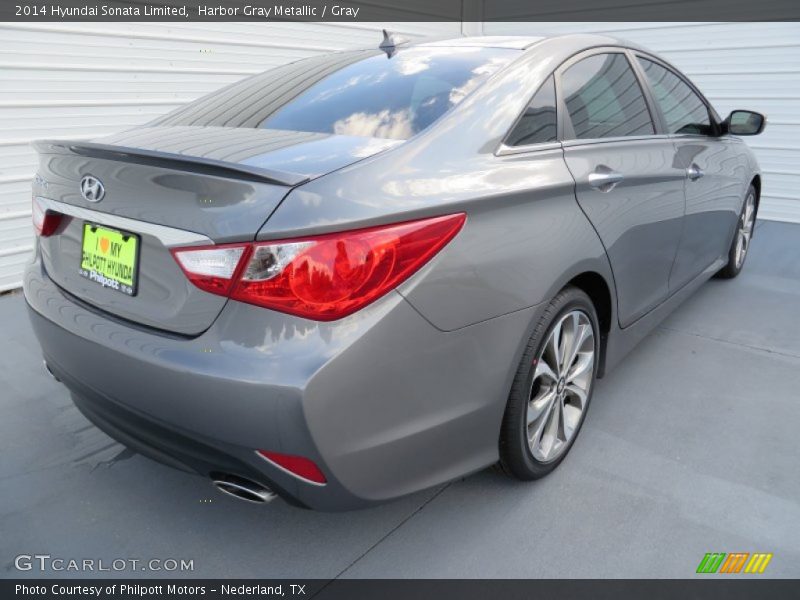 Harbor Gray Metallic / Gray 2014 Hyundai Sonata Limited