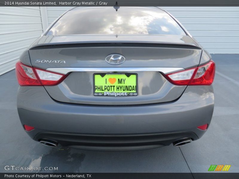 Harbor Gray Metallic / Gray 2014 Hyundai Sonata Limited