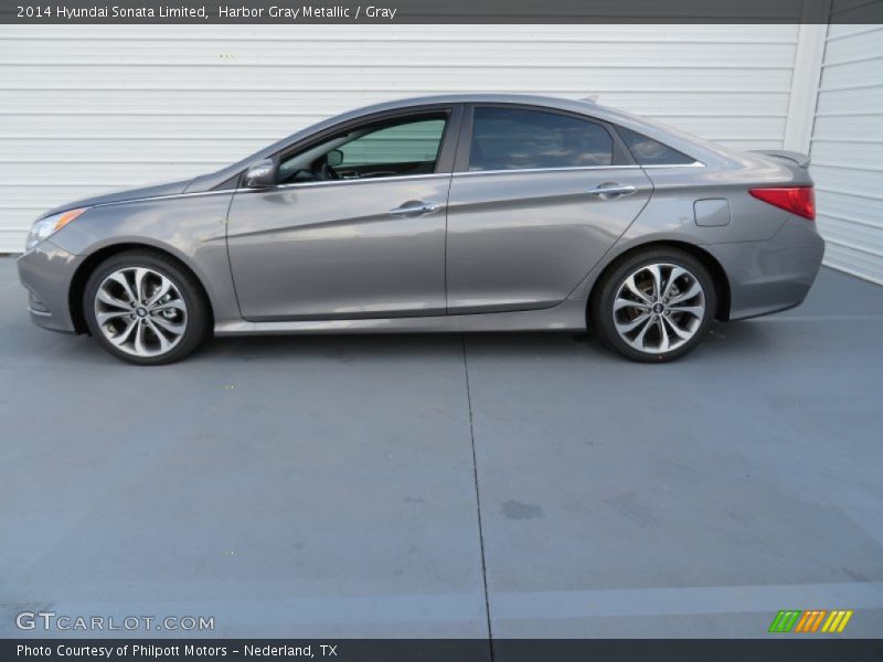 Harbor Gray Metallic / Gray 2014 Hyundai Sonata Limited