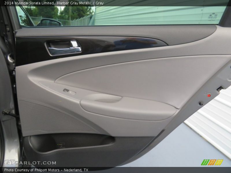 Harbor Gray Metallic / Gray 2014 Hyundai Sonata Limited