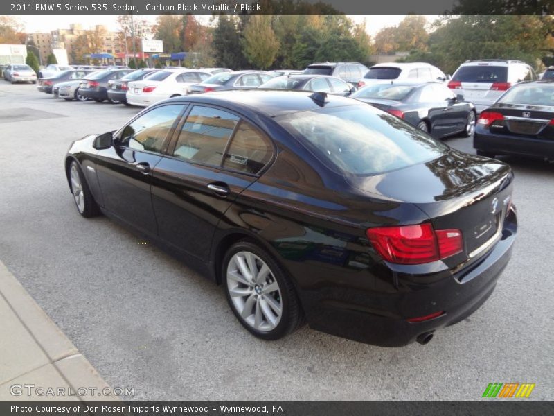 Carbon Black Metallic / Black 2011 BMW 5 Series 535i Sedan