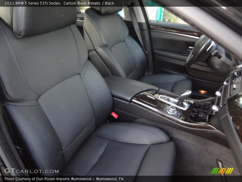 Carbon Black Metallic / Black 2011 BMW 5 Series 535i Sedan