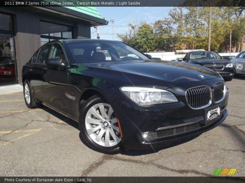 Carbon Black Metallic / Light Saddle 2011 BMW 7 Series 750i xDrive Sedan