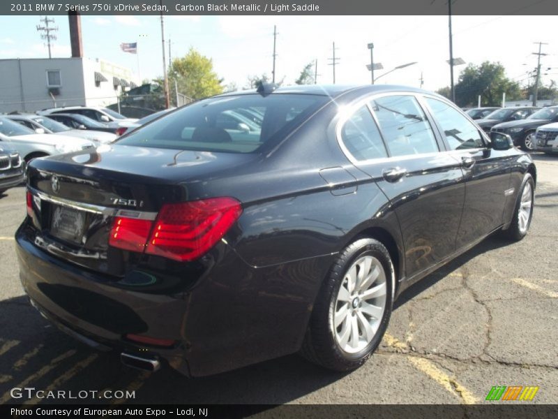 Carbon Black Metallic / Light Saddle 2011 BMW 7 Series 750i xDrive Sedan