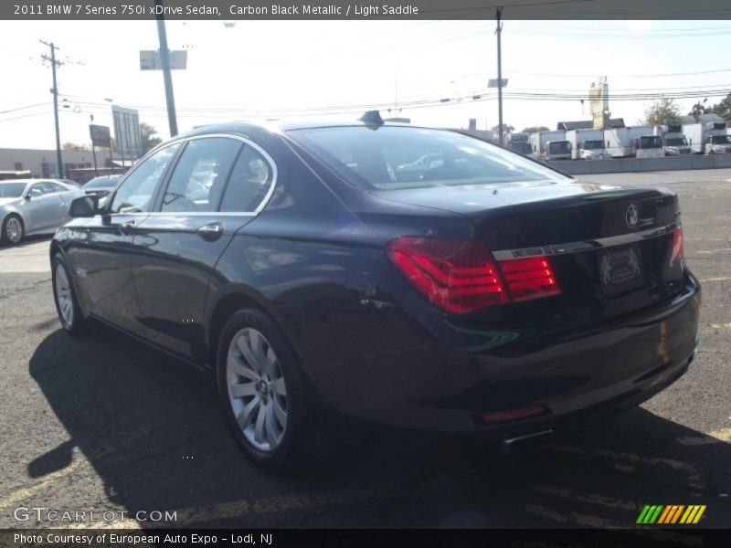 Carbon Black Metallic / Light Saddle 2011 BMW 7 Series 750i xDrive Sedan
