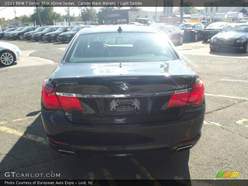 Carbon Black Metallic / Light Saddle 2011 BMW 7 Series 750i xDrive Sedan