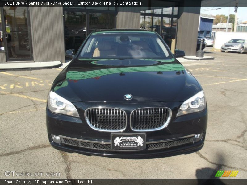 Carbon Black Metallic / Light Saddle 2011 BMW 7 Series 750i xDrive Sedan