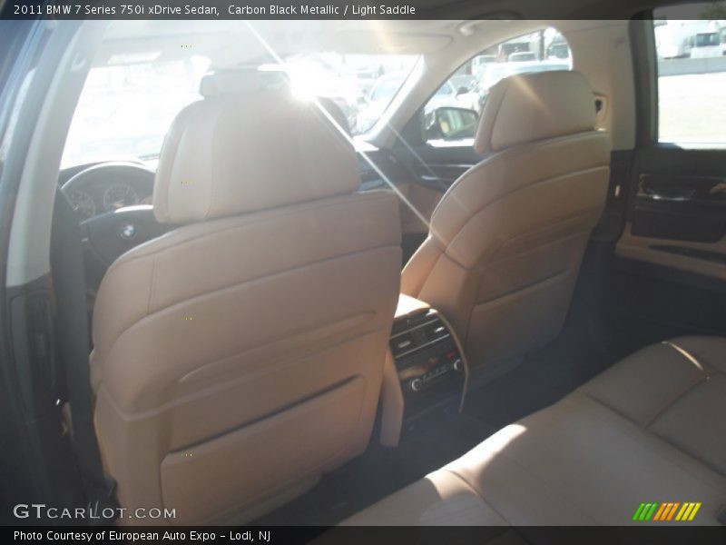 Carbon Black Metallic / Light Saddle 2011 BMW 7 Series 750i xDrive Sedan