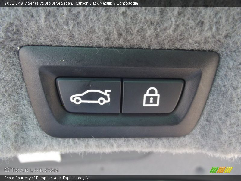 Carbon Black Metallic / Light Saddle 2011 BMW 7 Series 750i xDrive Sedan