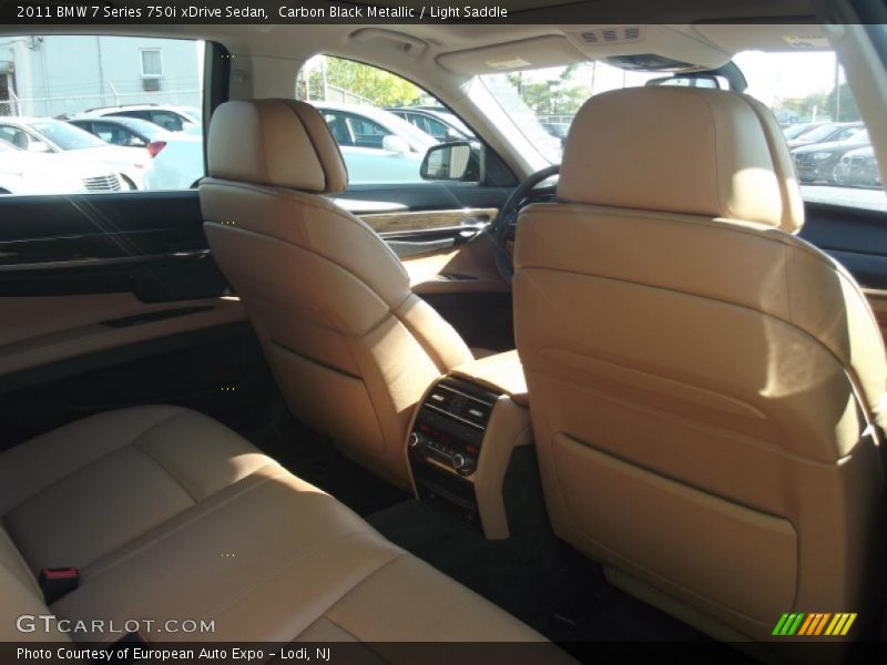 Carbon Black Metallic / Light Saddle 2011 BMW 7 Series 750i xDrive Sedan