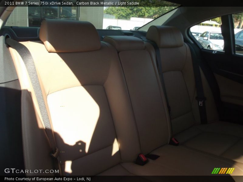 Carbon Black Metallic / Light Saddle 2011 BMW 7 Series 750i xDrive Sedan