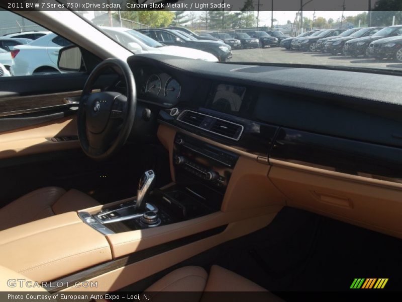 Carbon Black Metallic / Light Saddle 2011 BMW 7 Series 750i xDrive Sedan