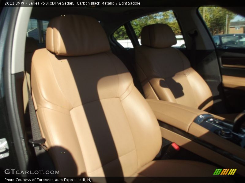 Carbon Black Metallic / Light Saddle 2011 BMW 7 Series 750i xDrive Sedan