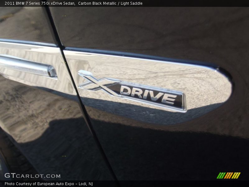 Carbon Black Metallic / Light Saddle 2011 BMW 7 Series 750i xDrive Sedan