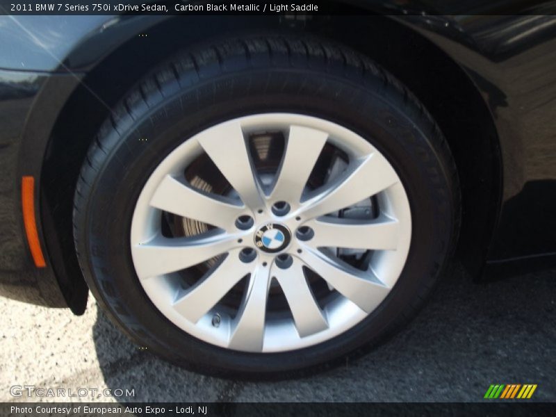 Carbon Black Metallic / Light Saddle 2011 BMW 7 Series 750i xDrive Sedan