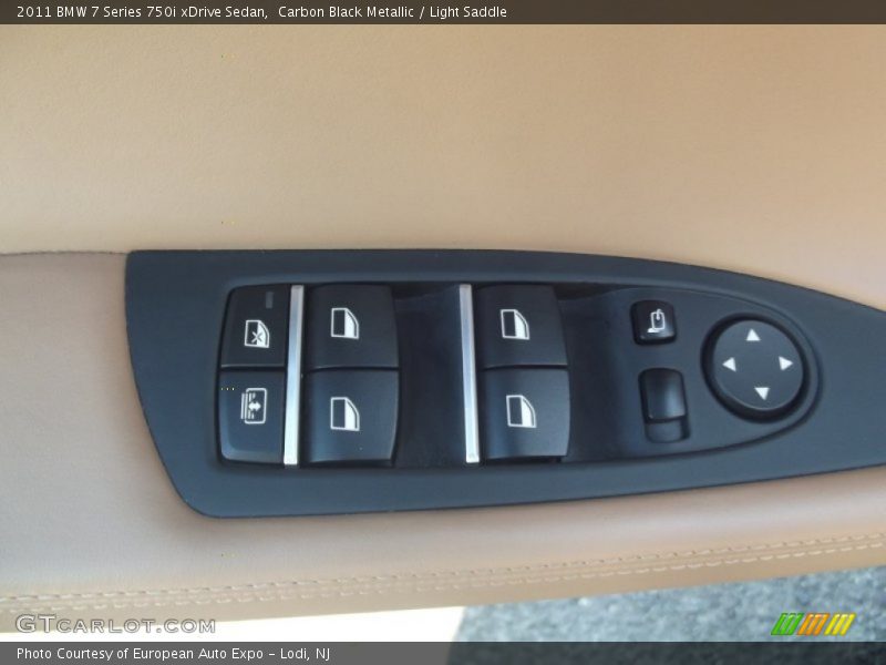 Carbon Black Metallic / Light Saddle 2011 BMW 7 Series 750i xDrive Sedan