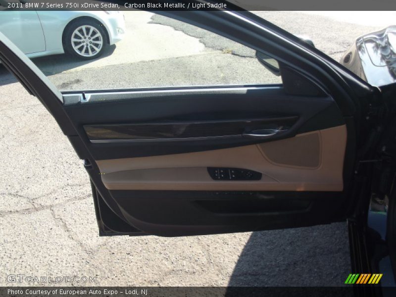 Carbon Black Metallic / Light Saddle 2011 BMW 7 Series 750i xDrive Sedan