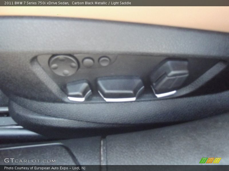 Carbon Black Metallic / Light Saddle 2011 BMW 7 Series 750i xDrive Sedan