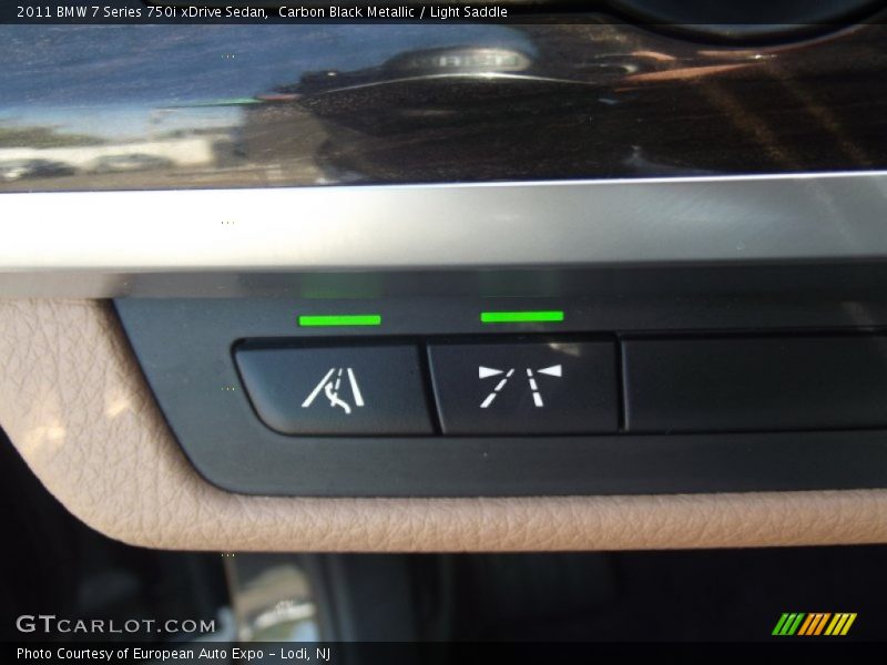 Carbon Black Metallic / Light Saddle 2011 BMW 7 Series 750i xDrive Sedan