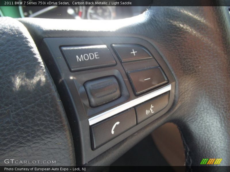 Carbon Black Metallic / Light Saddle 2011 BMW 7 Series 750i xDrive Sedan