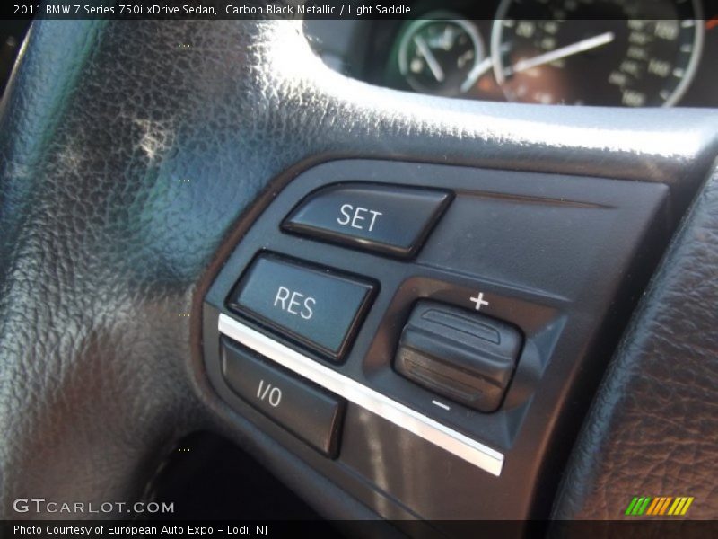 Carbon Black Metallic / Light Saddle 2011 BMW 7 Series 750i xDrive Sedan