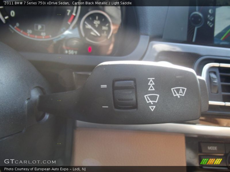 Carbon Black Metallic / Light Saddle 2011 BMW 7 Series 750i xDrive Sedan