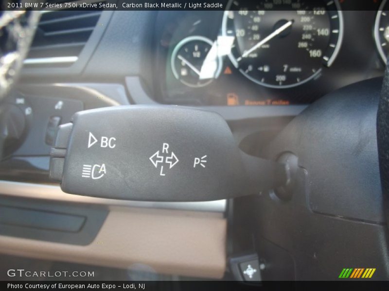 Carbon Black Metallic / Light Saddle 2011 BMW 7 Series 750i xDrive Sedan