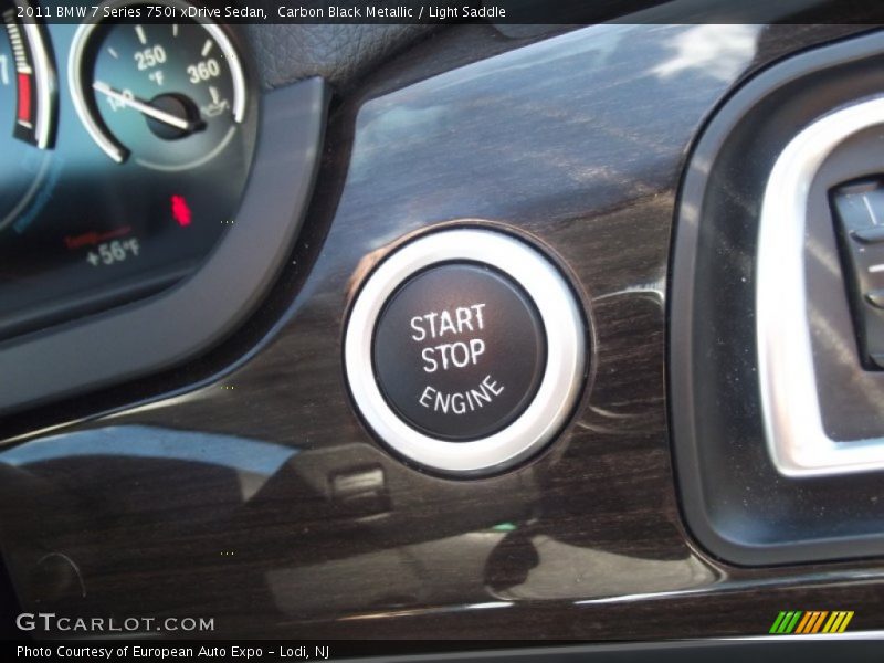 Carbon Black Metallic / Light Saddle 2011 BMW 7 Series 750i xDrive Sedan