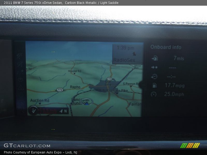 Carbon Black Metallic / Light Saddle 2011 BMW 7 Series 750i xDrive Sedan