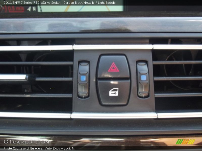 Carbon Black Metallic / Light Saddle 2011 BMW 7 Series 750i xDrive Sedan