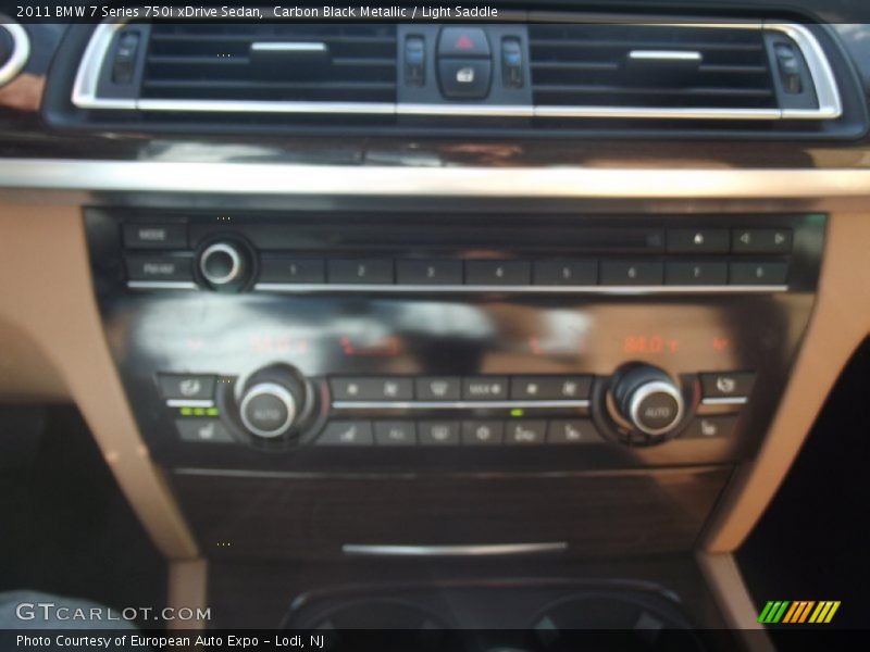 Carbon Black Metallic / Light Saddle 2011 BMW 7 Series 750i xDrive Sedan
