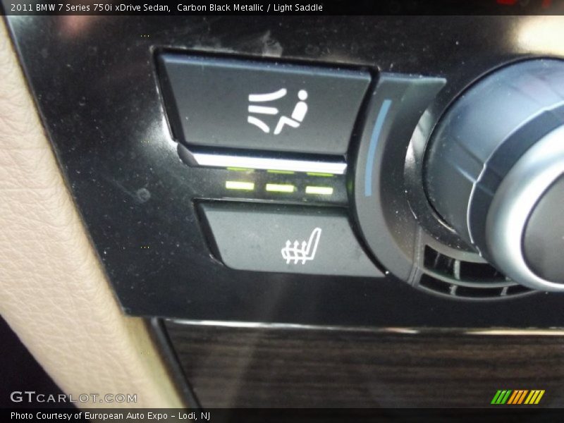 Carbon Black Metallic / Light Saddle 2011 BMW 7 Series 750i xDrive Sedan