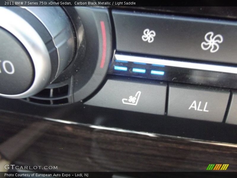 Carbon Black Metallic / Light Saddle 2011 BMW 7 Series 750i xDrive Sedan