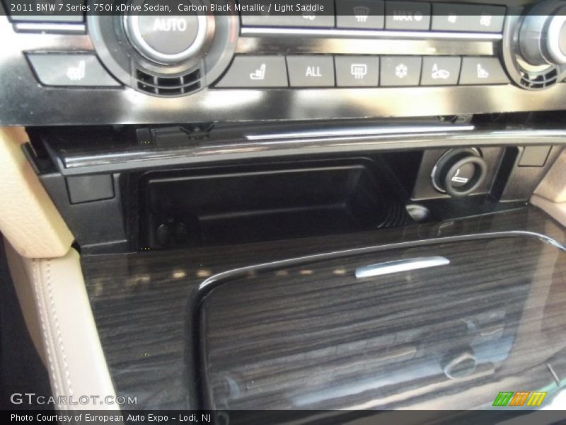 Carbon Black Metallic / Light Saddle 2011 BMW 7 Series 750i xDrive Sedan